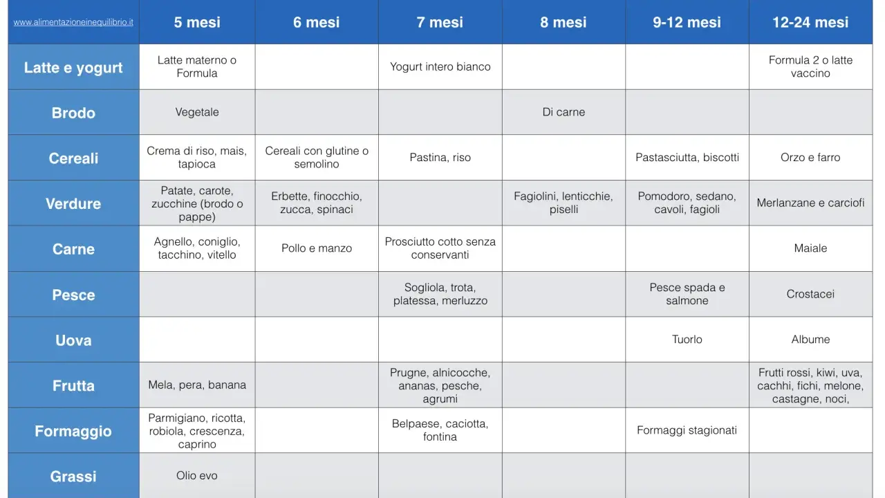 Tabella svezzamento calopsite: alimenti consigliati per ogni fase, da 5 mesi a 2 anni.