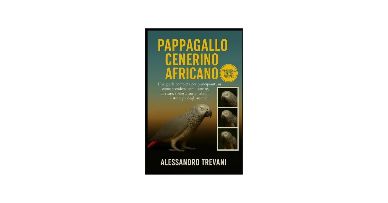 Un pappagallo grigio con coda rossa, protagonista di una guida completa sull'allevamento.