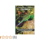 Copertina libro "Cocorita", con due pappagalli verdi su un tronco. La copertina è stampata su carta ruvida, simile alla fibra di juta.