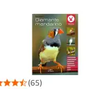 Copertina libro "Diamante mandarino" con un uccello in primo piano e immagini di uccelli e argomenti correlati.